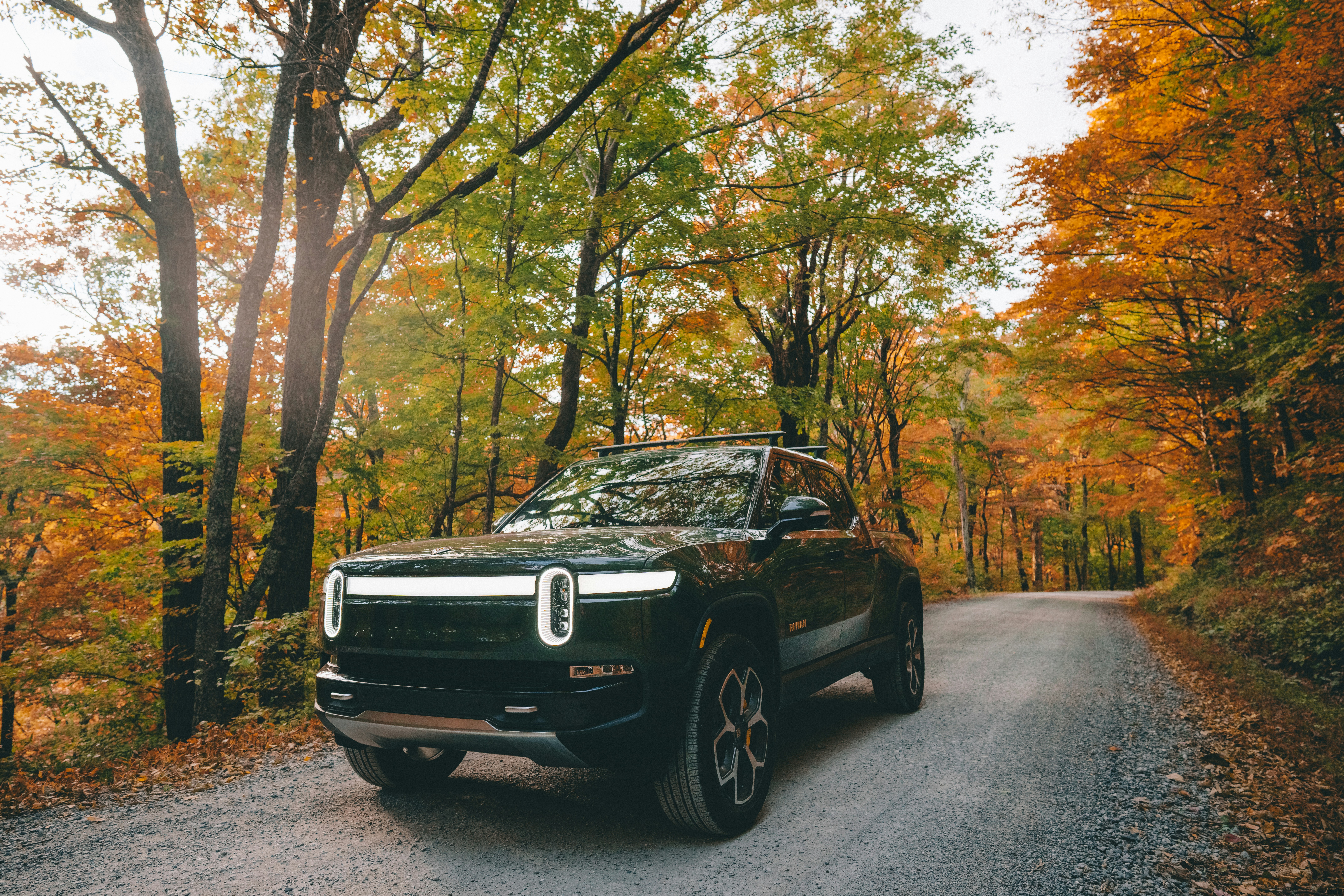 Rivian on the road